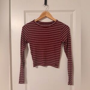 Hollister Maroon Long Sleeve Top ✨2 FOR 25✨